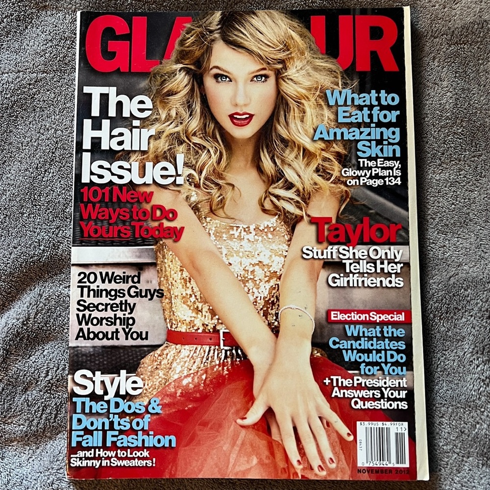 Taylor Swift Glamour November 2012 Cover Story Rare Magazine Photos - Picture 1 of 10
